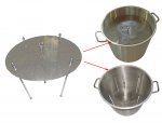 Mash-aroma basket / steamer as scorching protection for 100 litres still-pot